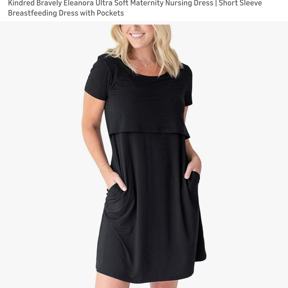 Kindred Bravely Navy Maternity Nursing Dress